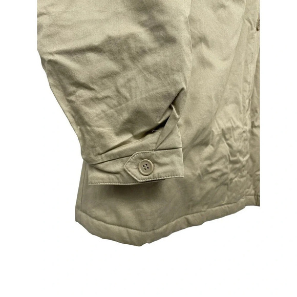 Bp. Women's Shacket Shirt Jacket Quilted with Pockets Button Front Size XL Tan - Picture 7 of 13